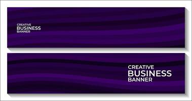 creative purple banner for business vector