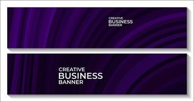 creative purple banner for business vector
