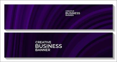 creative purple banner for business vector