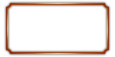 Simple gold frame, transparent gold frame png