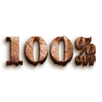 100 pour cent remise des offres étiquette avec boulangerie style conception png