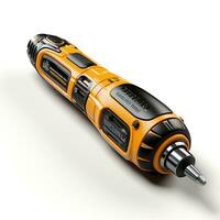 AI generated 3d screwdriver white background photo