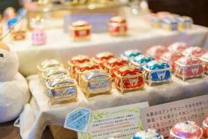 Otaru Music Box products in Museum. landmark and popular for attractions in Hokkaido, Japan. Otaru, Japan, 8 February 2023 photo