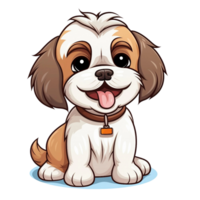 AI generated Dog Icon Stock Image Happy Puppy Wagging Tail Adorable Pet Playful Pooch Cute Dog png