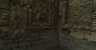 The ancient walls of an old MagokiAttari Mosque complex in Bukhara, Uzbekistan. Cloudy day. video