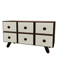 3 d Illustration von Holz Kommode png