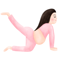 zwanger yoga, vrouw, mediteren png