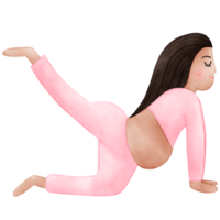 zwanger yoga, vrouw, mediteren png