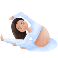 Pregnant Yoga, Woman, Meditate png