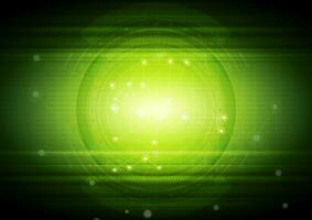 Bright green technology abstract background photo