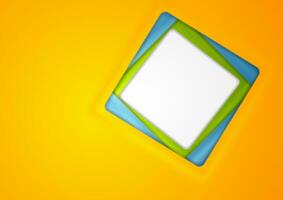 Abstract corporate background with blank square photo