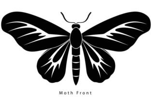 monarca mariposa silueta. vector ilustración