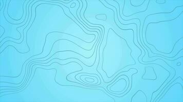 Blue outline topographic contour map abstract tech motion background video
