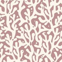 Seamless pattern with abstract coral pattern ornament in the sea. Chaotic shapes.Vector graphics. vector