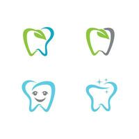 Ilustración de vector de plantilla de logotipo dental