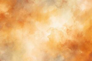 AI generated Abstract watercolor background. Texture paper. Can be used as a desktop wallpaper, Watercolor light brown dust autumn abstract background, AI Generated photo