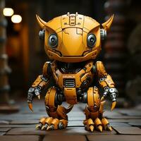 AI generated 3D Komodo robot photo