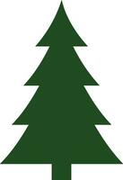 Navidad árbol verde icono en de moda casa de Campo estilo. contento nuevo año acuarela. vector ilustración de pino silueta diseño decoración, hermoso, planta, moderno línea Arte estilo fiesta cubrir saludo pino