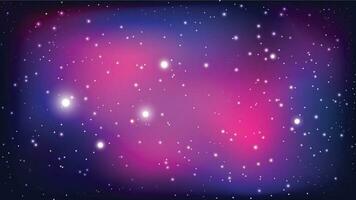 Cosmic space background with stars and nebula vector