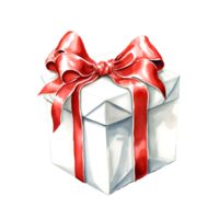 AI generated Watercolor Christmas Gifts.. Clipart. AI generated. png