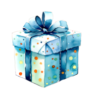 ai generado acuarela Navidad regalos.. clipart. ai generado. png