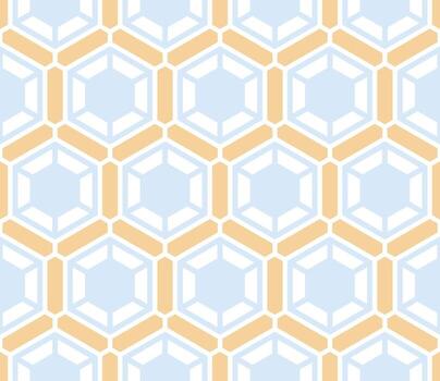 Seamless hexagon pattern with a modern  style vector