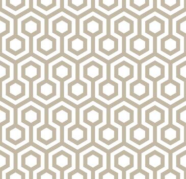 Seamless hexagon pattern with a modern  style vector