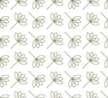 Seamless floral pattern with a modern  style vector