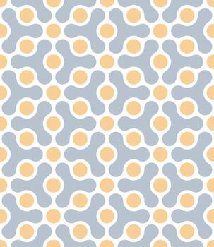 Seamless circle pattern with a modern  style vector