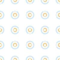 Seamless circle pattern with a modern  style vector