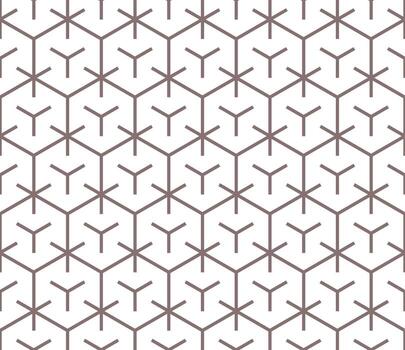 Seamless hexagon pattern with a modern  style vector