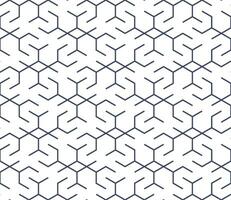 Seamless hexagon pattern with a modern  style vector