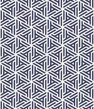Seamless hexagon pattern with a modern  style vector