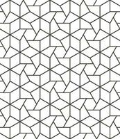 Seamless hexagon pattern with a modern  style vector
