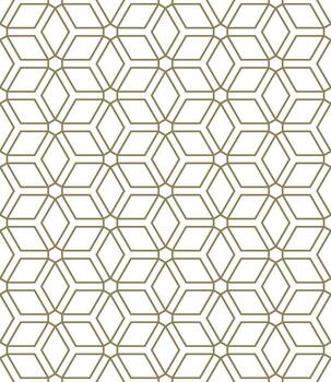 Seamless hexagon pattern with a modern  style vector