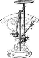 Letter scale vintage engraving vector