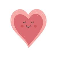 Cute vector love sticker. Valentines day heart. Romantic vector icon in pastel colors