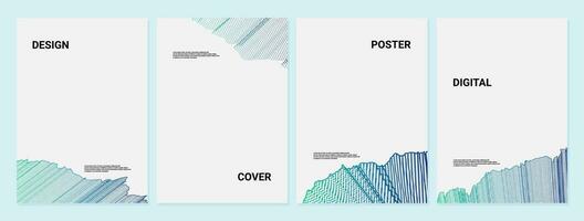 Modern abstract covers set, minimal covers design. Flyer, presentation, brochure, banner, poster design vector