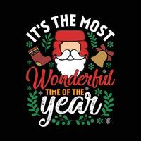 Christmas Vector T-Shirt Design Concept For Holiday.