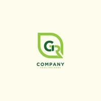 Letter g r logo design element vector with modern concept