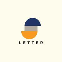 letra s logo vector modelo creativo s letra inicial logo diseño
