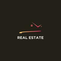 Real estate logo design new concept vector