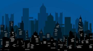 vector Night city.Dark scape. Night cityscape .abstract background