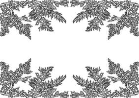Black and white set of snowflakes, new year things, line - art, line art colouring page, vector. vector