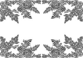 Black and white set of snowflakes, new year things, line - art, line art colouring page, vector. vector