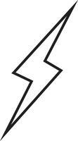 flash thunder power icon in line. isolated on transparent background use Electric power symbol flash lightning bolt with thunder bolt, Power energy fast speed vector for apps and website