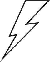 flash thunder power icon in line. isolated on transparent background use Electric power symbol flash lightning bolt with thunder bolt, Power energy fast speed vector for apps and website