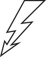 flash thunder power icon in line. isolated on transparent background use Electric power symbol flash lightning bolt with thunder bolt, Power energy fast speed vector for apps and website