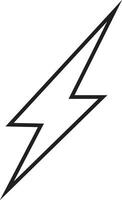 flash thunder power icon in line. isolated on transparent background use Electric power symbol flash lightning bolt with thunder bolt, Power energy fast speed vector for apps and website