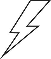 flash thunder power icon in line. isolated on transparent background use Electric power symbol flash lightning bolt with thunder bolt, Power energy fast speed vector for apps and website